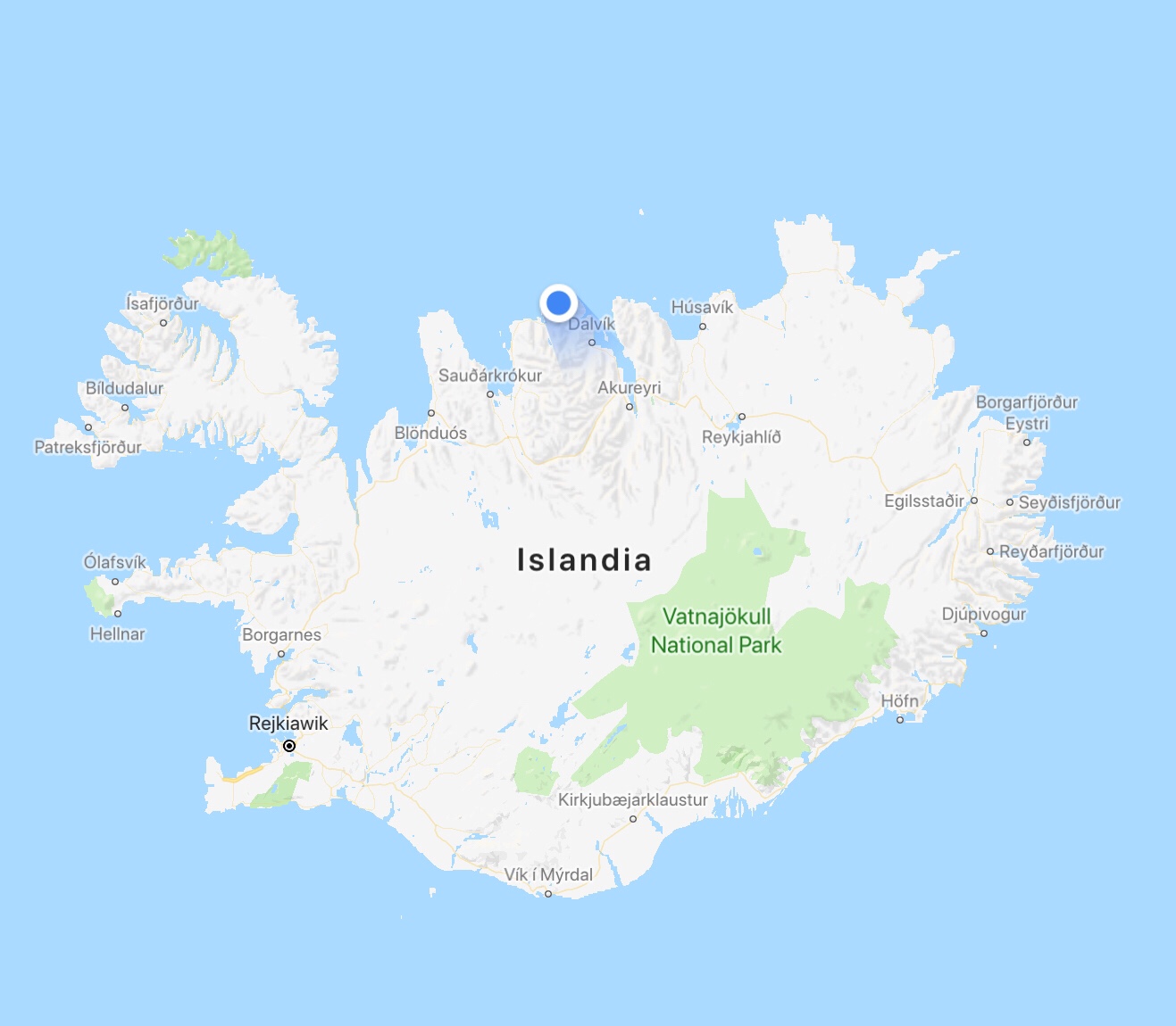 Islandia, dzień 1